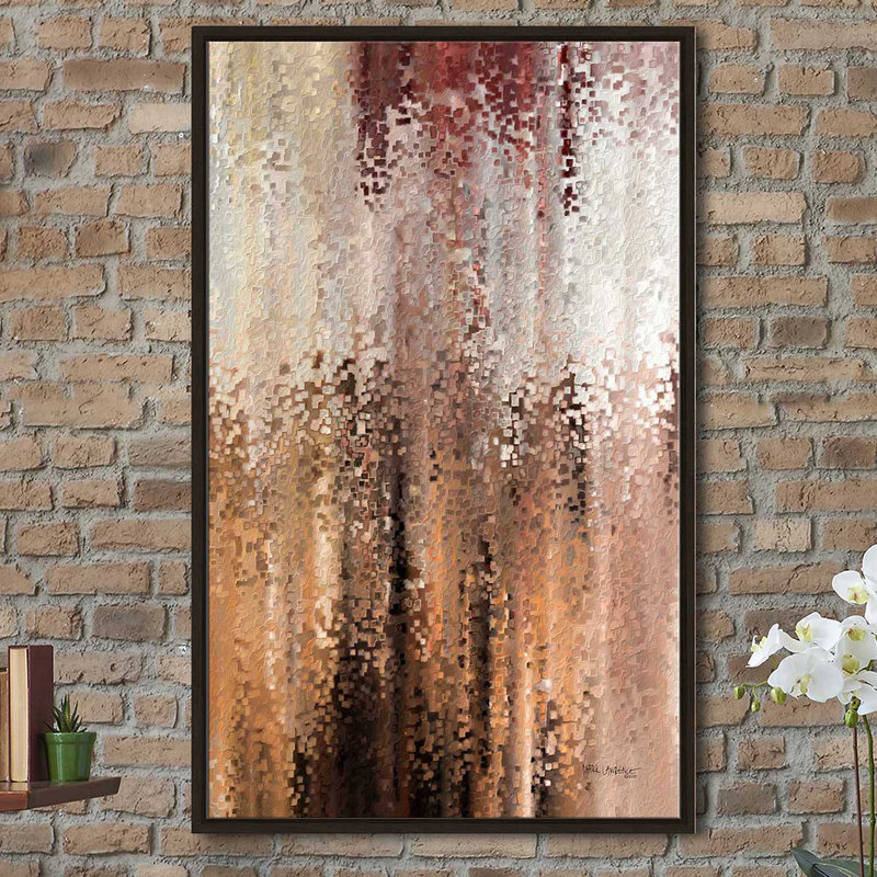 «Isaiah 41:10 I Am With You» par Mark Lawrence - reproduction, H 63,5 po x l 39,5 po x P 2 po, Cadre flottant espresso