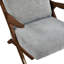 Chaise d'appoint de style moderne Mid-Century avec structure en bois d'hévéa-1827515133