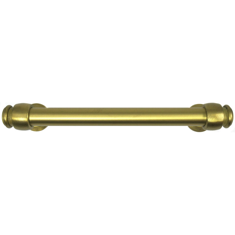 Champagne Brass 5-Inch Cylindrical Bar Pull with Mounting Hardware
