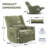 Tucker 32.8" Wide Chenille Upholstered Swivel Glider Recliner-1439722958
