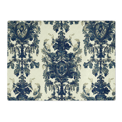 Damask Pattern Vol.4  Glass Chopping Board