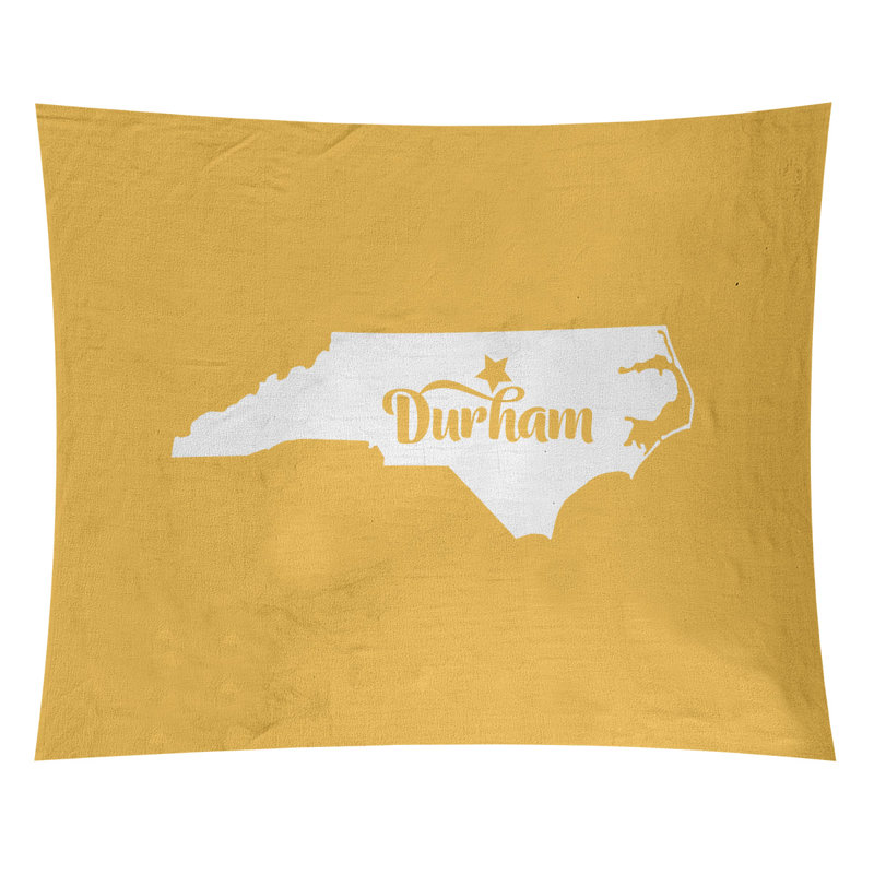 Tapisserie Durham North Carolina, H 51 po x l 60 po, Jaune