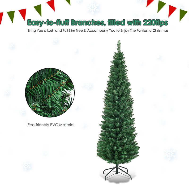 Arbre de Noël élancé vert épinette cachemire, H 5 pi