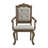 Grethel Dining Arm Chair with Beige Fabric in Walnut (2 Per Carton)