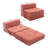 Multipurpose Orange Sofas, Foam Spring Build, Modern Style, Small Spaces