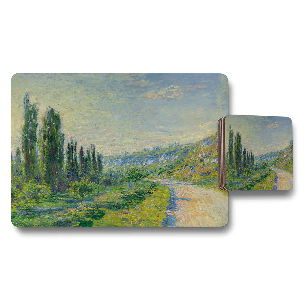Impressionist Landscape Placemat And Coaster Set For Table Decor