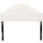 Headboard For Queen & Full Sized Beds, , Gracefully Arched Silhouette, Studded Border, Adjustable Legs Comfort And Style - Upholstery With Feet