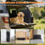 Rampe pliable pour chien en voiture, 180 cm L x 41 cm l x 6 cm H, en polypropylène, 1 pièce, surface texturée antidérapante noire, pour grands chiens et animaux âgés.
