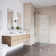 Gemini 46" W x 46" D x 73" H Hinged Frameless Shower Enclosure with 3/8  Clear Glass