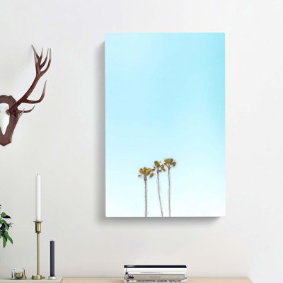 Summer Palm Trees - Wrapped Canvas Print
