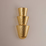 Bucharest Wall Sconce in Vintage Gold Leaf