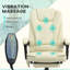 Fauteuil de massage vibrant à 7 points Vinsetto, chaise d'ordinateur à haut dossier avec support lombaire, repose-pieds, dossier inclinable