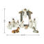 11-Piece Ivory Resin Nativity Figurine Set
