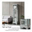 Pendule moderne 21,26 "gris minimaliste