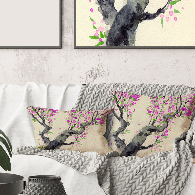 Floral Throw Pillow