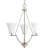 Karla 5 - Light Steel Dimmable Chandelier-1303660699