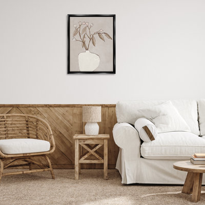 «Neutral Tan Greenery», art mural encadré par Lorenzo Collective