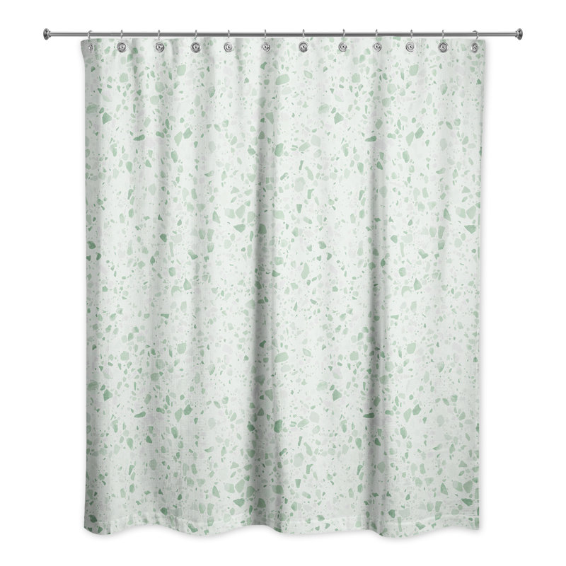 Rideau de douche simple Alondria, Vert