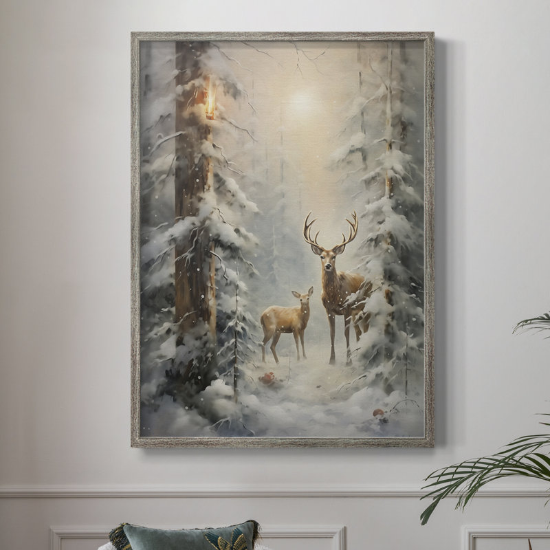 «Christmas Holiday Art» DCXCI, reproduction encadrée - bois massif, H 21 po x l 17 po