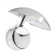 Hardnett 1-Light LED Chrome Flush Mounted Sconce