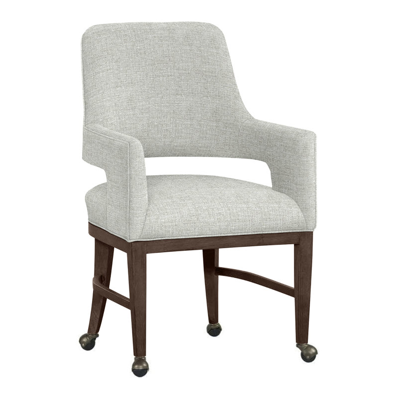 Chaise avec accoudoirs Josie, Noisette, Albâtre 3157