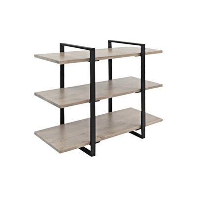Cal-Mil Aspen 28" X 12" X 24" 3-Tier Gray Pine Display Riser WS-2111940110