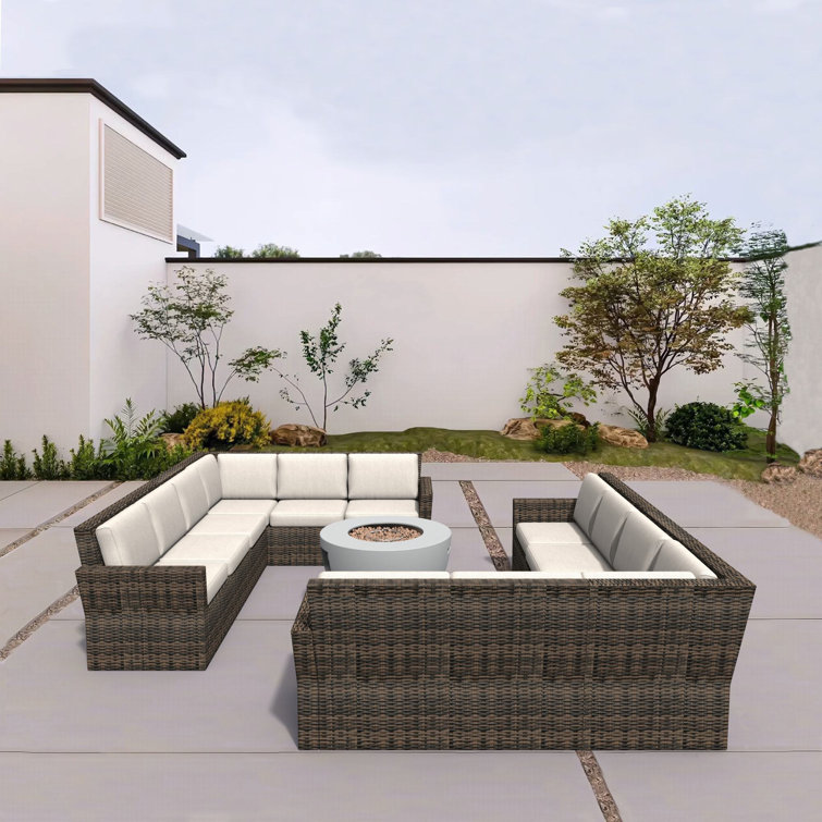 Ensemble de canapé modulaire 5 pièces avec coussins