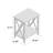 Paignt Solid Wood End Table-792765844