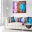 Pétales de fleurs multicolores exotiques - Coussin imprimé floral-30718889-30718892
