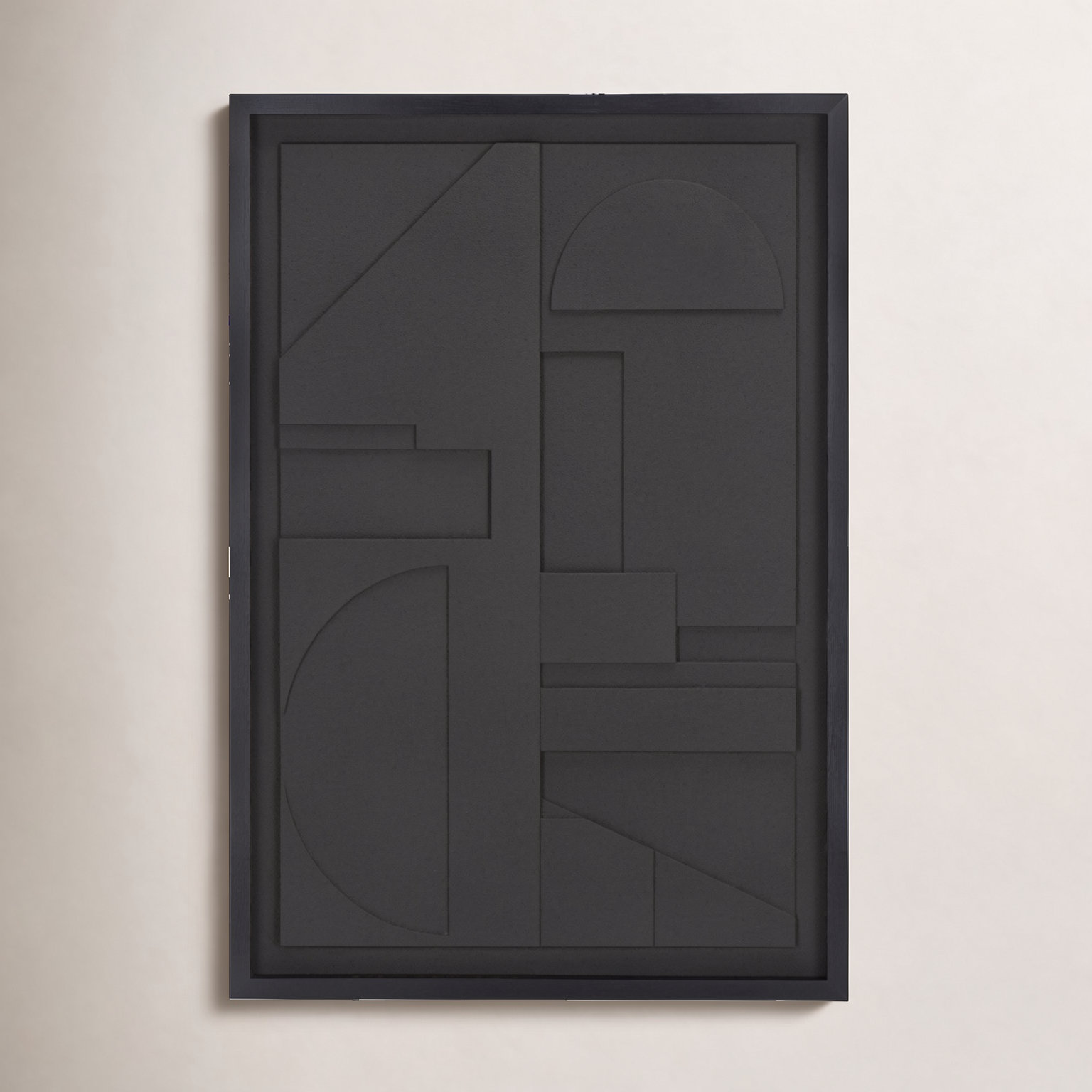 Nature's Edge Dimensional Art, Black