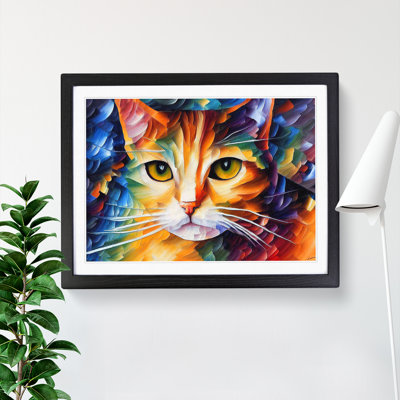 Cat Painting Vol.1 Abstract - Framed Print