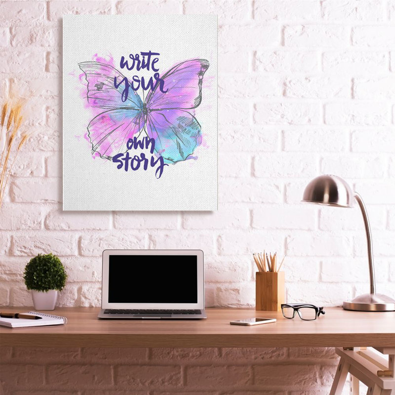 «Écris ton histoire», «Butterfly Wings» par Jennifer Paxton Parker - impression d'art graphique, H 48 po x l 36 po