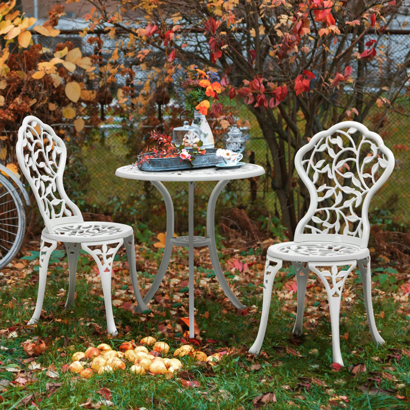 Round 3 - Piece 2 - Person Outdoor Table Set, White