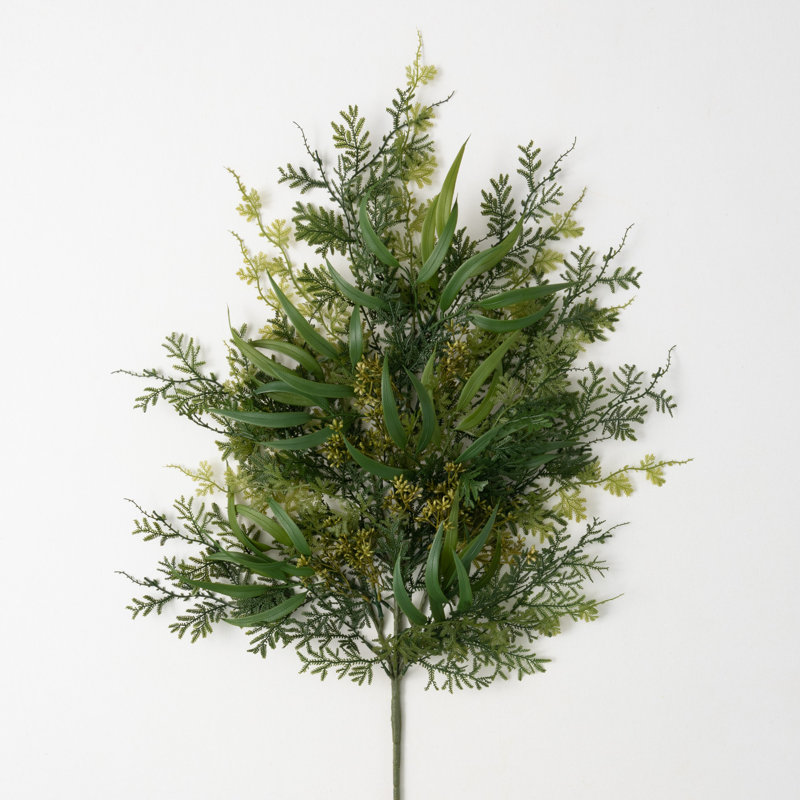 35" Draping Fern Frond Spray; Green