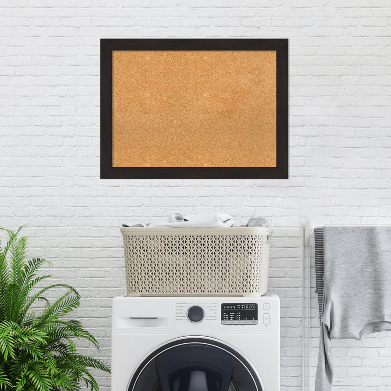 Panneau de liège mural Furniture, H 1 pi 11 po x l 2 pi 7 po, Espresso brun