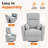 Swivel Rocker Recliner Chair with 8-Point Massage-462402433