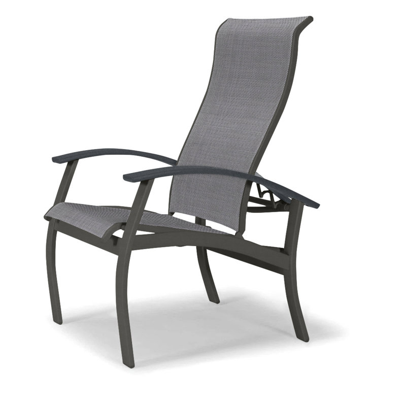 Chaise de patio Askar, Titane Sunbrella®, Graphite texturé, Graphite classique