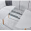 Table de salle à manger extensible avec 2 rallonges - largeur maximale de 70 po, plateau en panneau de fibres à densité moyenne et pieds en bois massif, peu encombrant pour les condos / cuisines (blanc)-87868596