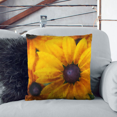 Coneflowers Cushion with Filling