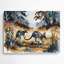 Art mural en métal noir Wildlife-1600565628