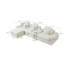 Canapé d'angle surdimensionné en boucle blanche avec rangement, modèle moderne 4 places pour la maison-1186703951
