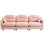 Three - Modulaire modulaire en chenille rose, tissu doux, siège à haute résilience et pour la maison-249160519