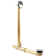 Above Floor Tip-Toe Bathtub Leg Drain Assembly with 2-Hole Overflow