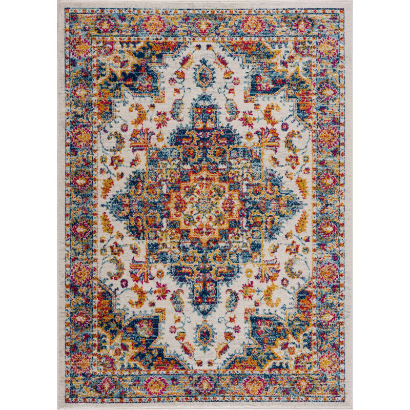 Duncombe Oriental Indoor Rug, Rectangle 6'7" x 9'