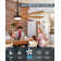 72 Inch 9-blades Ceiling Fans With Lights, Remote Control And Smart App, 24W LED, 6-Speed, Reversible Quiet DC Motor, Timer