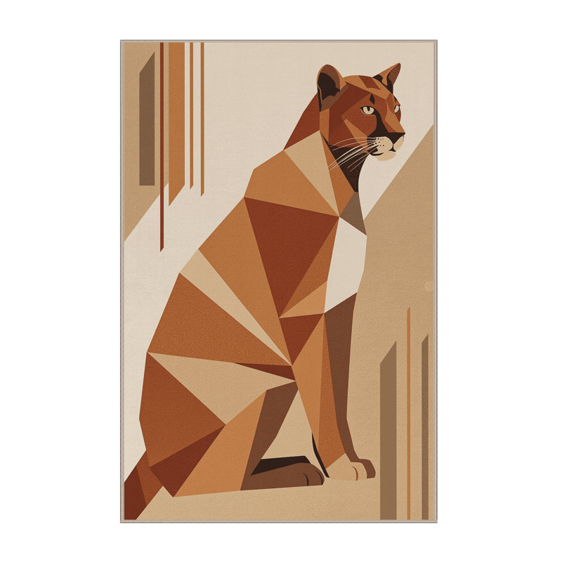 Tapis lavable à la machine Pavli Cougar Puma, 4 x 6