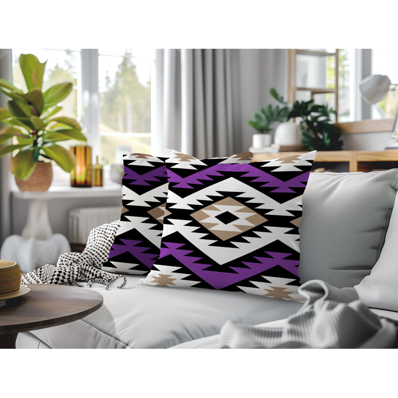 Coussin intérieur / extérieur Seka, 18x18, Mauve