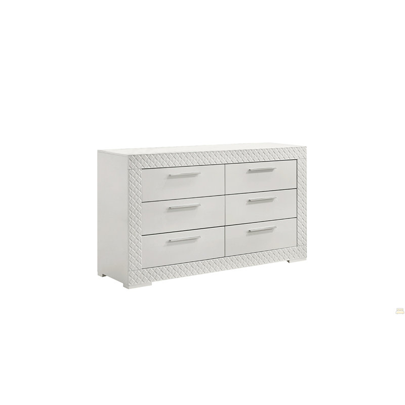 Commode 6 tiroirs en bois