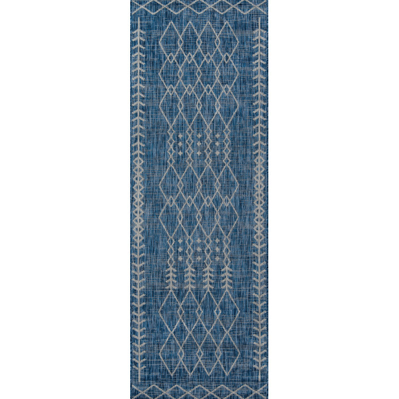 Momeni Villa Monaco Moroccan Indoor / Outdoor Rug, Runner 2' x 6'