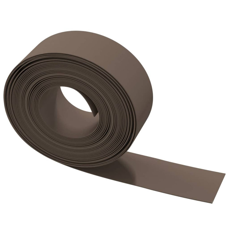 Avais 1000 cm W Lawn Edging Fencing, 20cm H x 1000cm W x 0.2cm D, Brown
